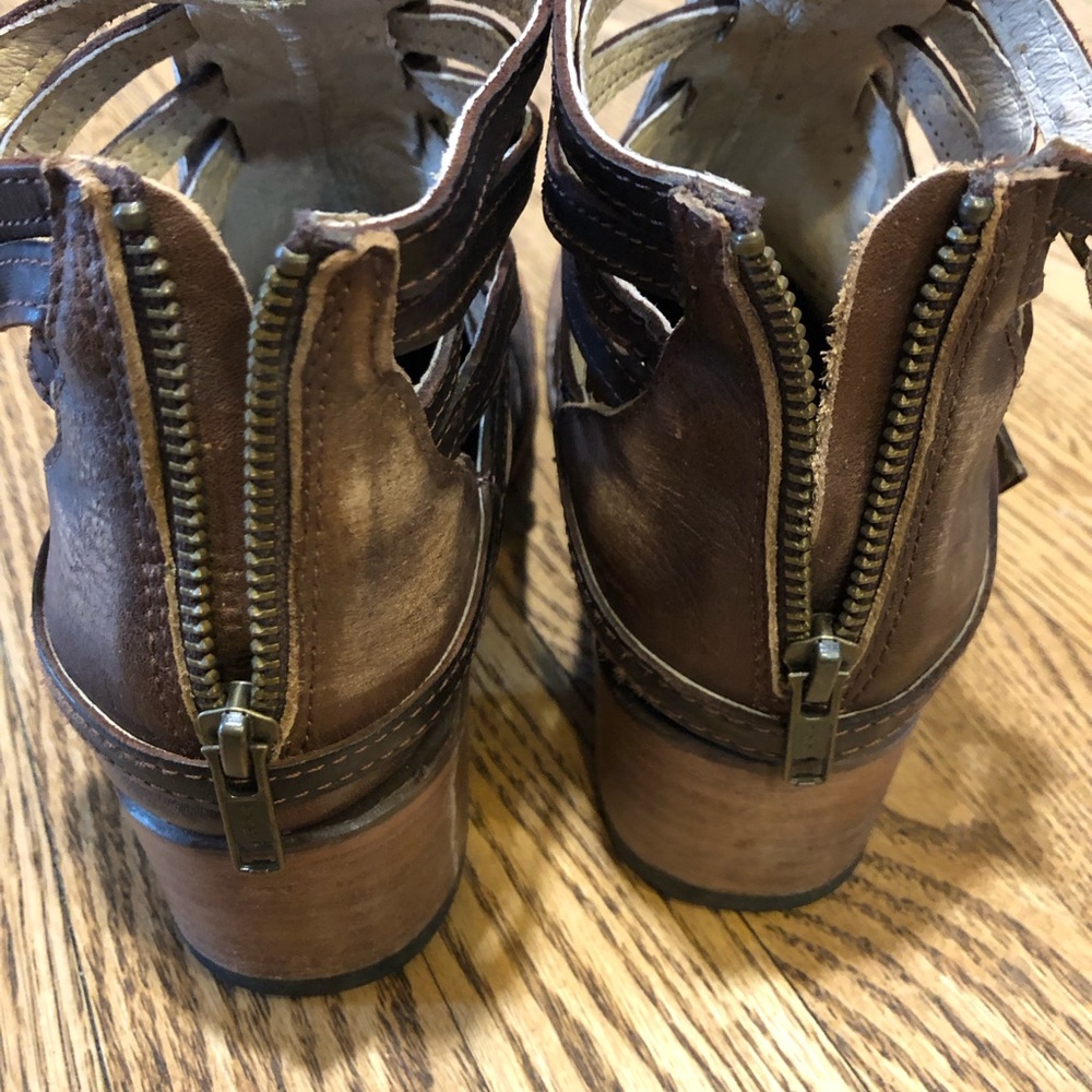 Freebird by Steven Stair Boot Strappy Ankle Brown - Picture 6 of 11